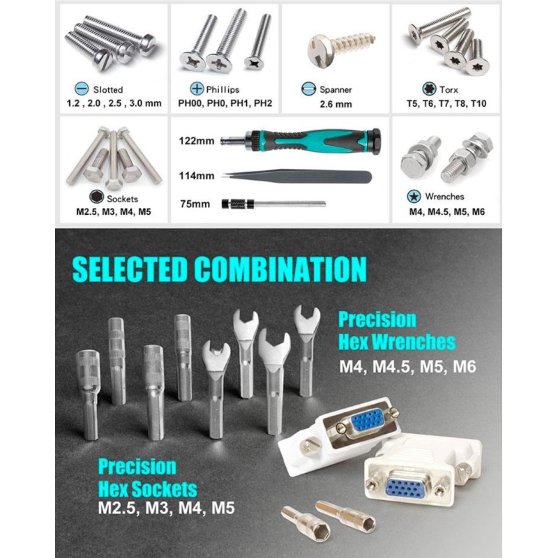 Buy Proskit Repair Precision Tool Set - SD-9827M - 27 Inserts in Cyprus, Nicosia, Limassol, Larnaka, Pafos