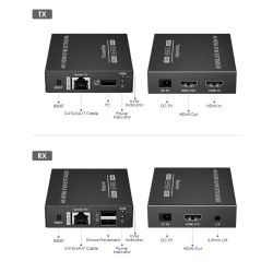 Buy Lenkeng KVM HDMI Extender over Ethernet 4K60Hz 70m Loop IR - LKV565KVM - in Cyprus, Nicosia, Limassol, Larnaka, Pafos