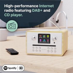 Buy Majority Radio - HOMERTON 2 - FM Radio, CD Player, Bluetooth, Spotify, USB Oak in Cyprus, Nicosia, Limassol, Larnaka, Pafos