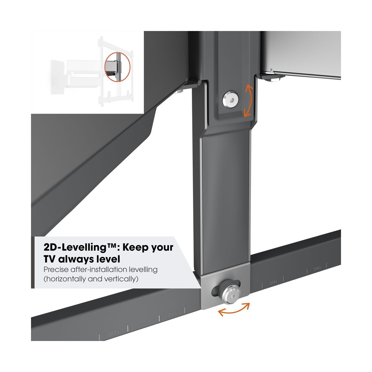 Vogels ELITE TV Wall Mount - TVM5855 - 60x40 Turn up to 75kg (THIN550 Replacement) — Buy in Cyprus with Fast Delivery