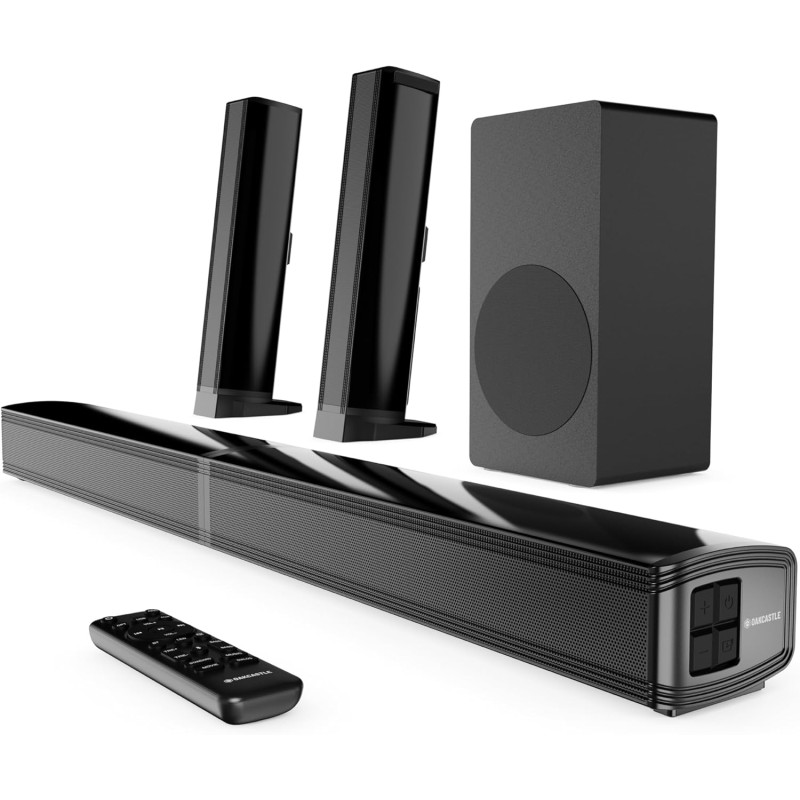 Buy Majority Soundbar - SB80 XTRA - Split 2in1 Bar Speakers 200W 2.1 with Sub,BT... in Cyprus, Nicosia, Limassol, Larnaka, Pafos