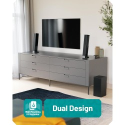 Buy Majority Soundbar - SB80 XTRA - Split 2in1 Bar Speakers 200W 2.1 with Sub,BT... in Cyprus, Nicosia, Limassol, Larnaka, Pafos