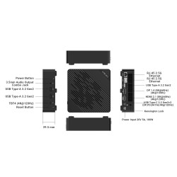 Buy MINIX Mini PC - EU512-AI - Intel Core Ultra7-155H, 32GB DDR5, 1TB SSD, Dual ... in Cyprus, Nicosia, Limassol, Larnaka, Pafos