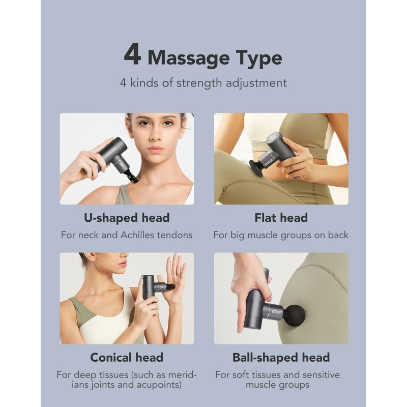 Buy SKG Body Gun Massager Mini - F3-EN - Grey in Cyprus, Nicosia, Limassol, Larnaka, Pafos
