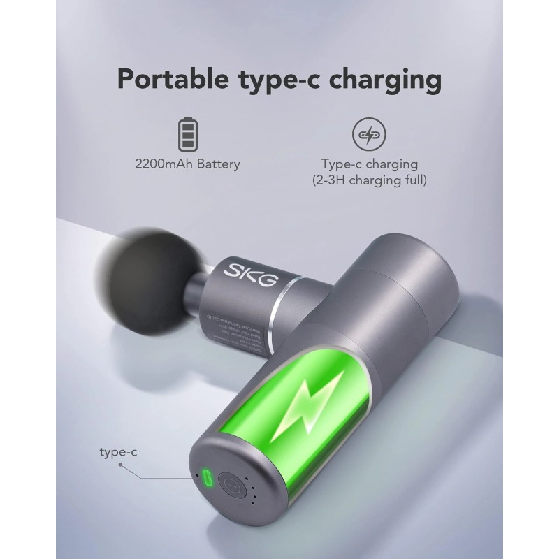 Buy SKG Body Gun Massager Mini - F3-EN - Grey in Cyprus, Nicosia, Limassol, Larnaka, Pafos