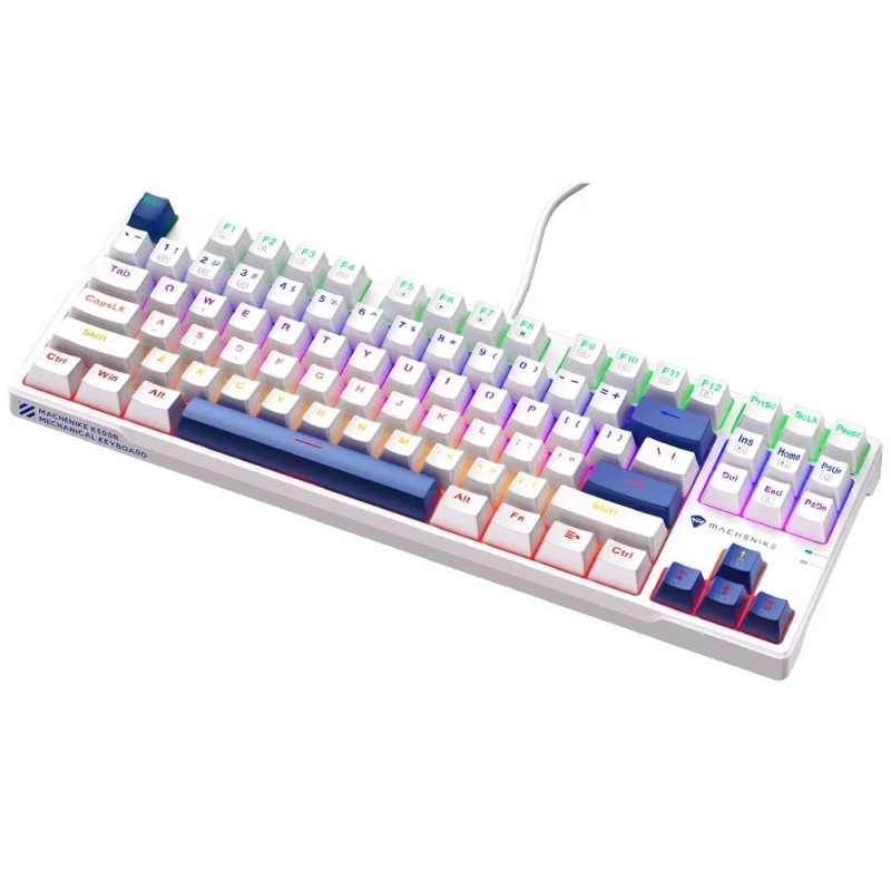 Machenike K500B-B87 White-Blue Wired Gaming Keyboard 87 Blue Switch (Boxed) — Buy in Cyprus with Fast Delivery