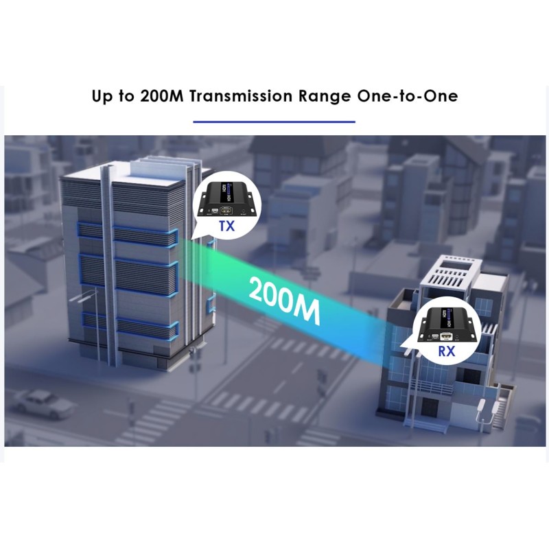 Buy Lenkeng HDMI Extender over IP - LKV383-5.0 - 1080p 120m in Cyprus, Nicosia, Limassol, Larnaka, Pafos