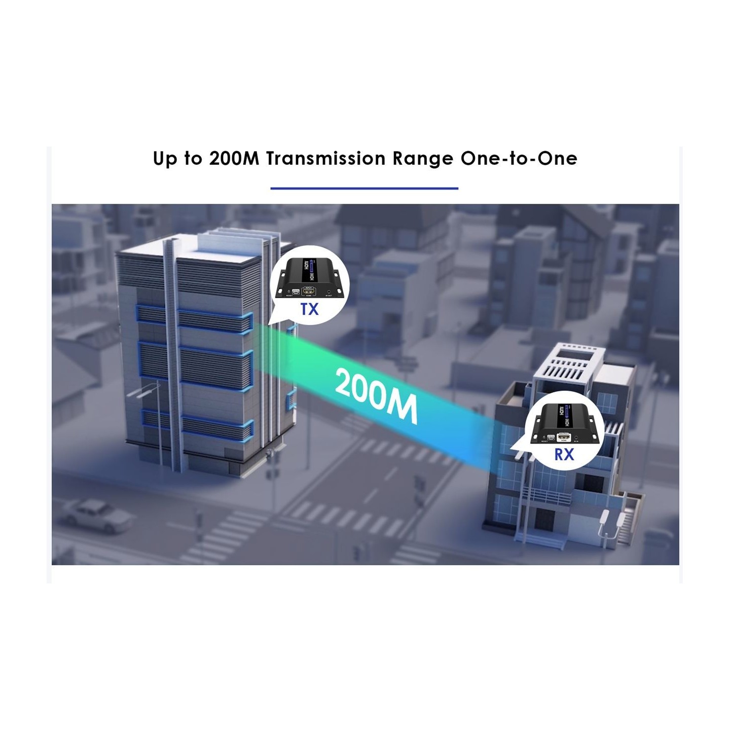 Lenkeng HDMI Extender over IP - LKV383-5.0 - 1080p 120m — Buy in Cyprus with Fast Delivery