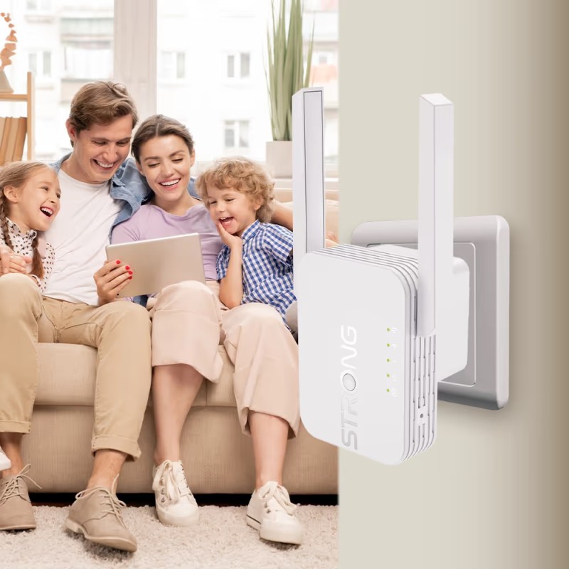 Buy STRONG Repeater - REPEATER300SUK - N300 Wi-Fi Range Extender UK Plug in Cyprus, Nicosia, Limassol, Larnaka, Pafos