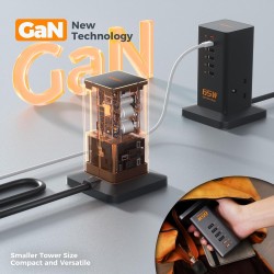 Buy Tessan 2 Gang Extension - TS-FS02UK00 - 4 USB-A 2 USB C 2m 13A in Cyprus, Nicosia, Limassol, Larnaka, Pafos