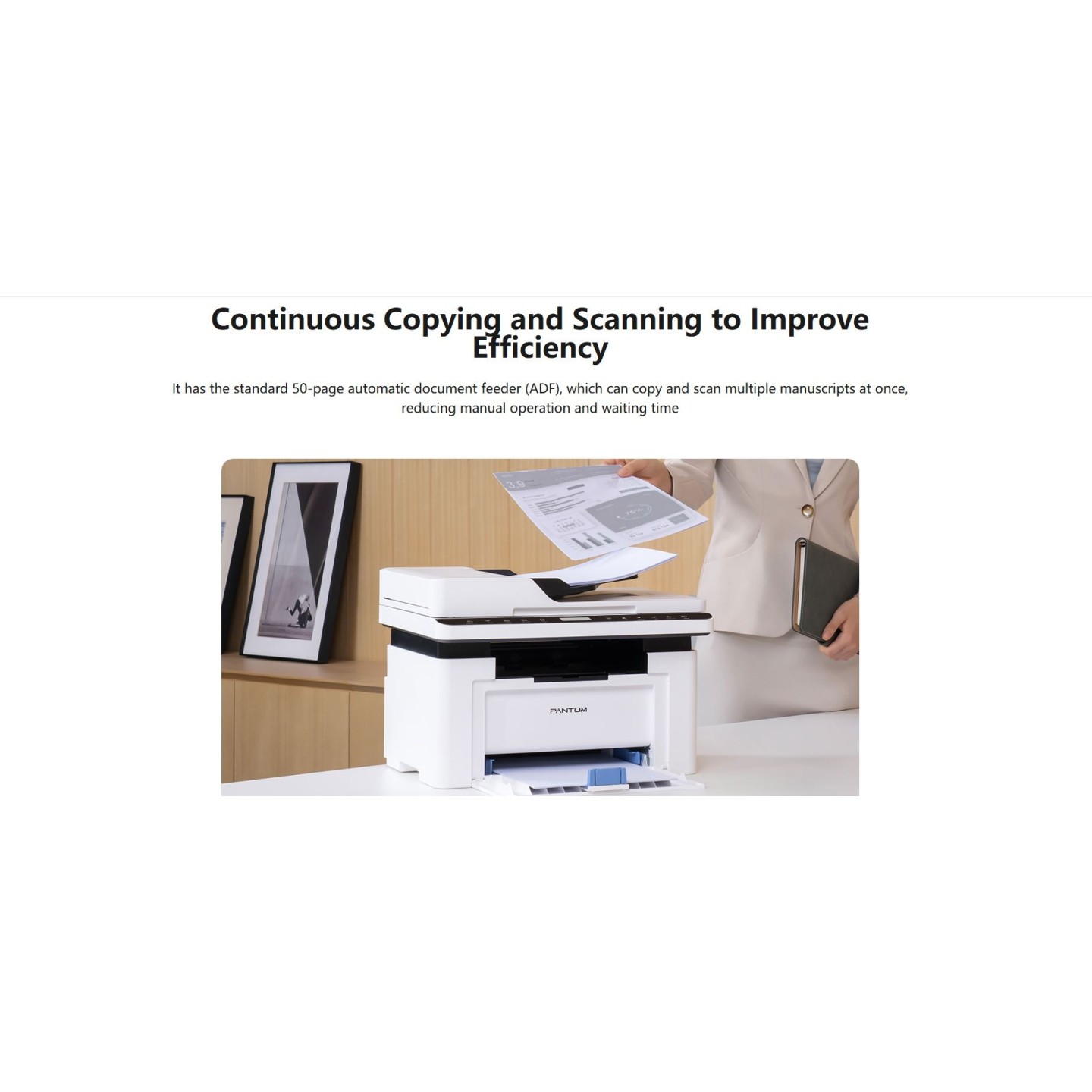 Pantum Laser MultiFunction Printer - BM2300AW - ADF WiFi Lan 22ppm — Buy in Cyprus with Fast Delivery