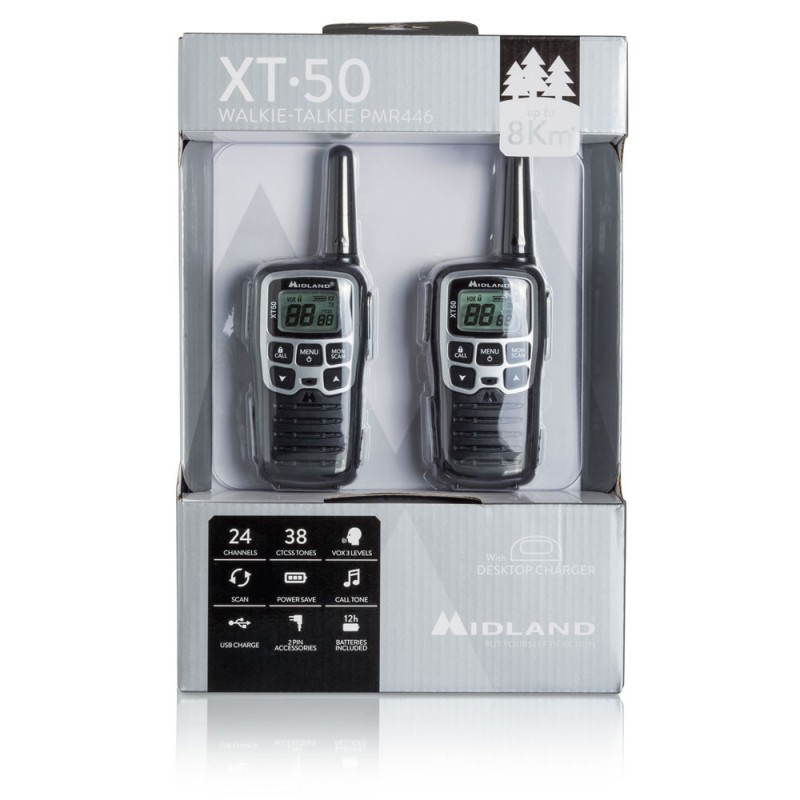 Buy Midland Walkie Talkie - XT50 - With Charging Dock in Cyprus, Nicosia, Limassol, Larnaka, Pafos