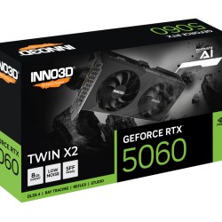 Buy Inno3D GeForce RTX 5060 Twin X2 - Black, 8GB GDDR7, Boost 2497 MHz, PCIe 5.0 in Cyprus, Nicosia, Limassol, Larnaka, Pafos