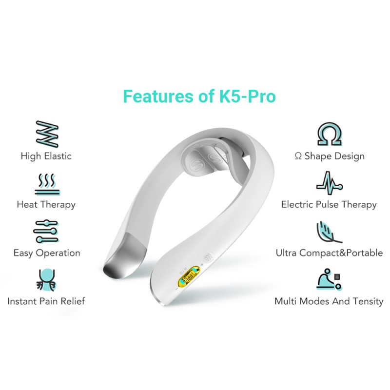 Buy SKG Neck Massager - K5 Pro - Pulse-Heat-Remote-4xModes in Cyprus, Nicosia, Limassol, Larnaka, Pafos