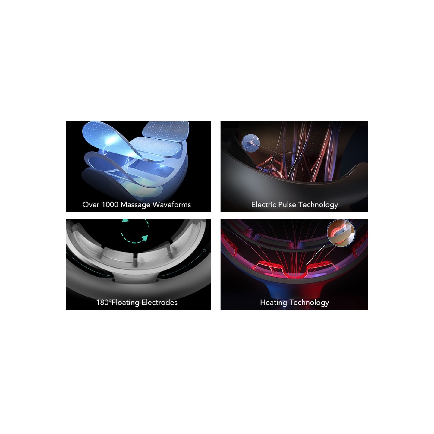 SKG Neck Massager - K5 Pro - Pulse-Heat-Remote-4xModes — Buy in Cyprus with Fast Delivery