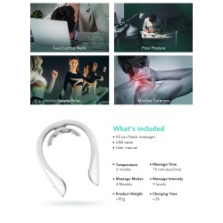 Buy SKG Neck Massager - K5 Pro - Pulse-Heat-Remote-4xModes in Cyprus, Nicosia, Limassol, Larnaka, Pafos