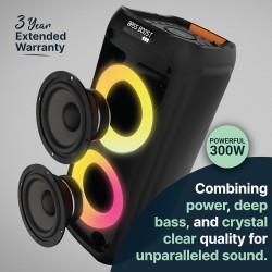 Buy Majority Portable Karaoke Speaker - P300 - 300W Bluetooth USB FM Wired Mic in Cyprus, Nicosia, Limassol, Larnaka, Pafos