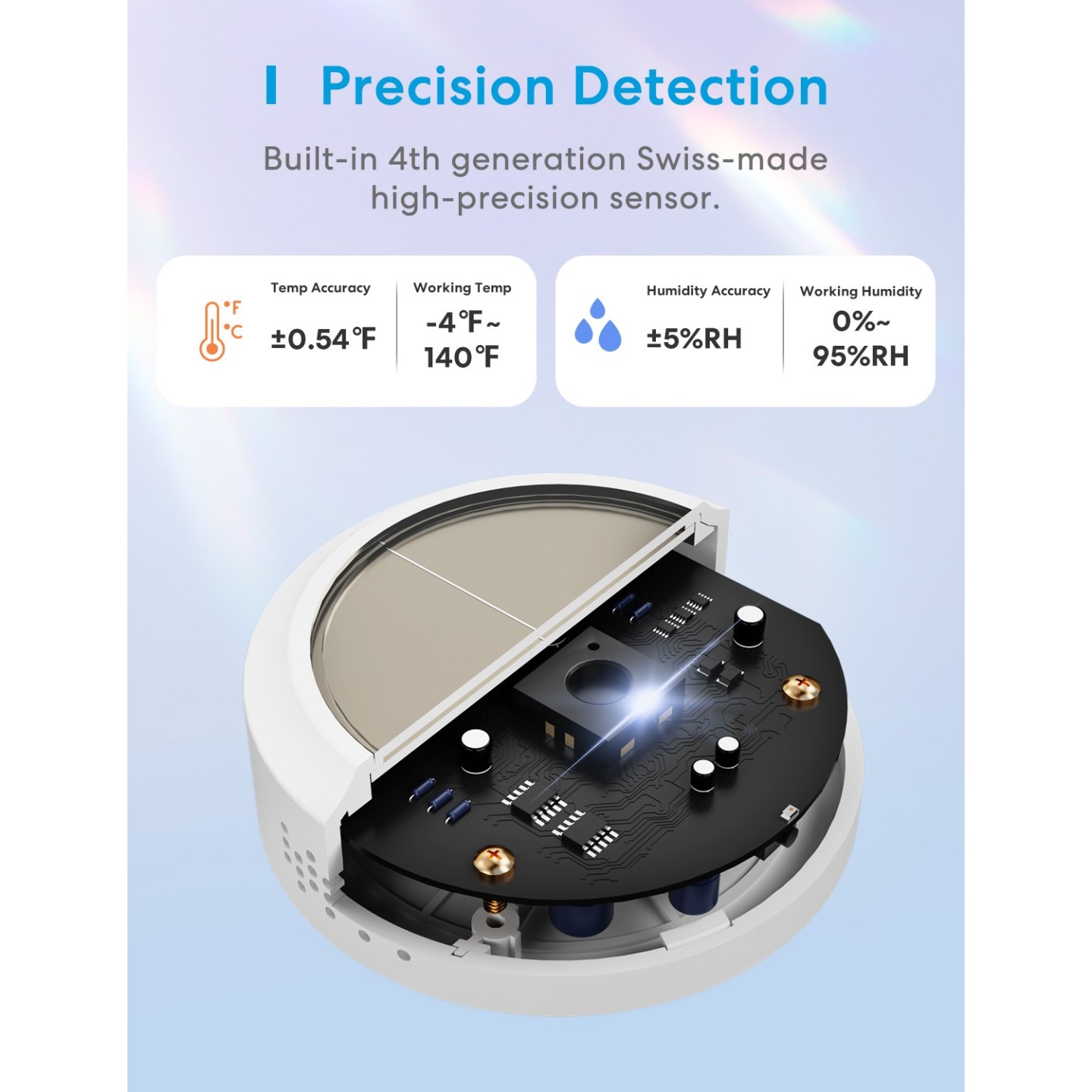 Meross Smart Temperature and Humidity Sensor - MS100FH-UK - HomeKit — Buy in Cyprus with Fast Delivery