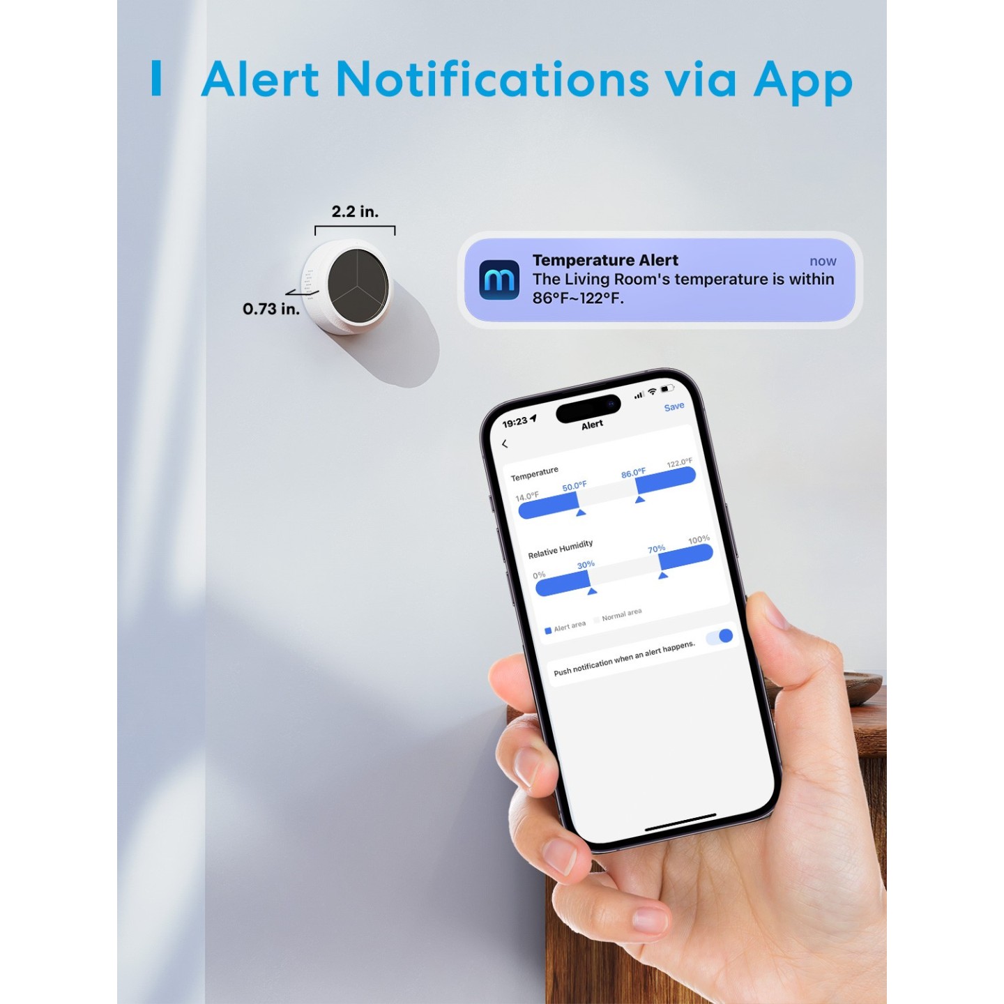 Meross Smart Temperature and Humidity Sensor - MS100FH-UK - HomeKit — Buy in Cyprus with Fast Delivery