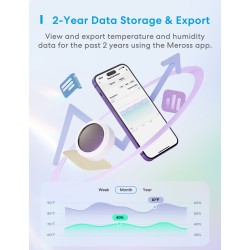 Buy Meross Smart Temperature and Humidity Sensor - MS100FH-UK - HomeKit in Cyprus, Nicosia, Limassol, Larnaka, Pafos
