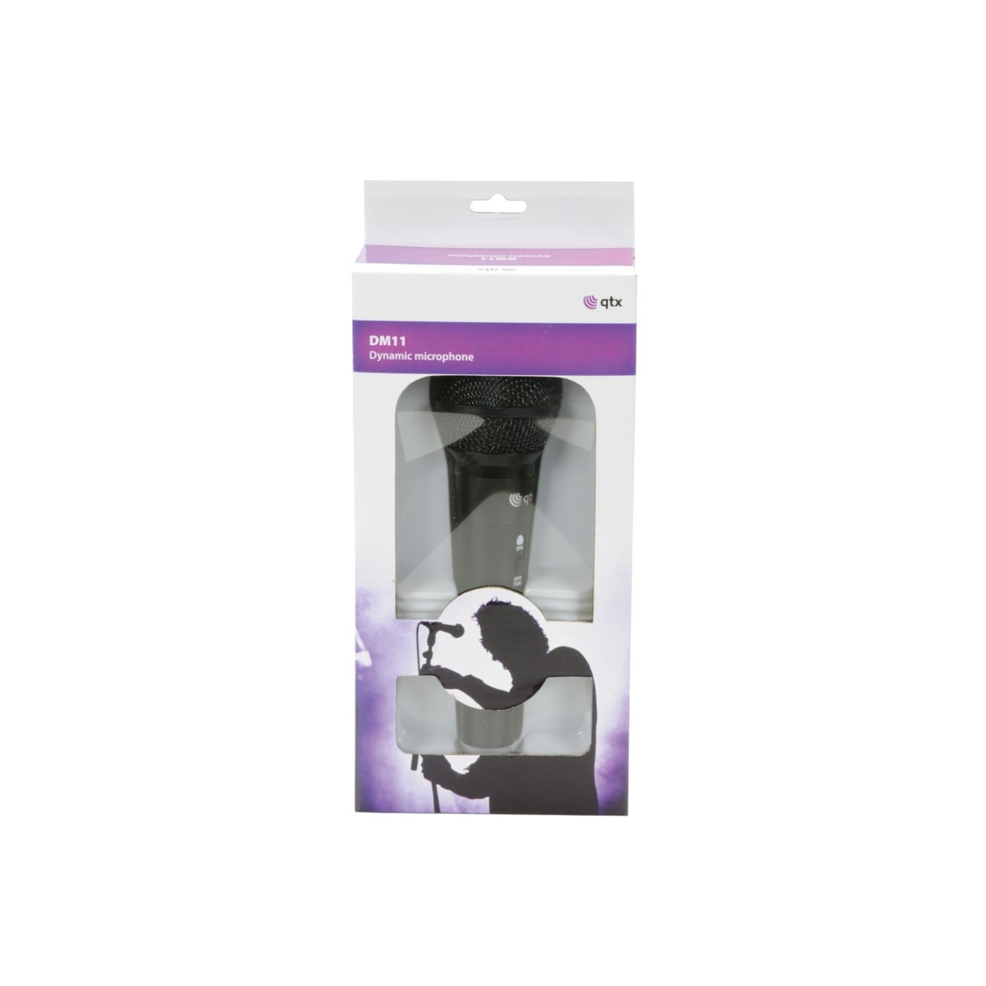 QTX HandHeld Dynamic Microphone - DM11B - Black — Buy in Cyprus with Fast Delivery