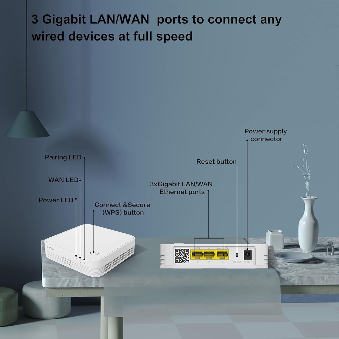 Strong Mesh AC1200 Whole Home Wi-Fi Mesh System (3 Pack) - MESHTRI1200UK - AC1200 Whole Home Wi-Fi Mesh System (3 Pack)