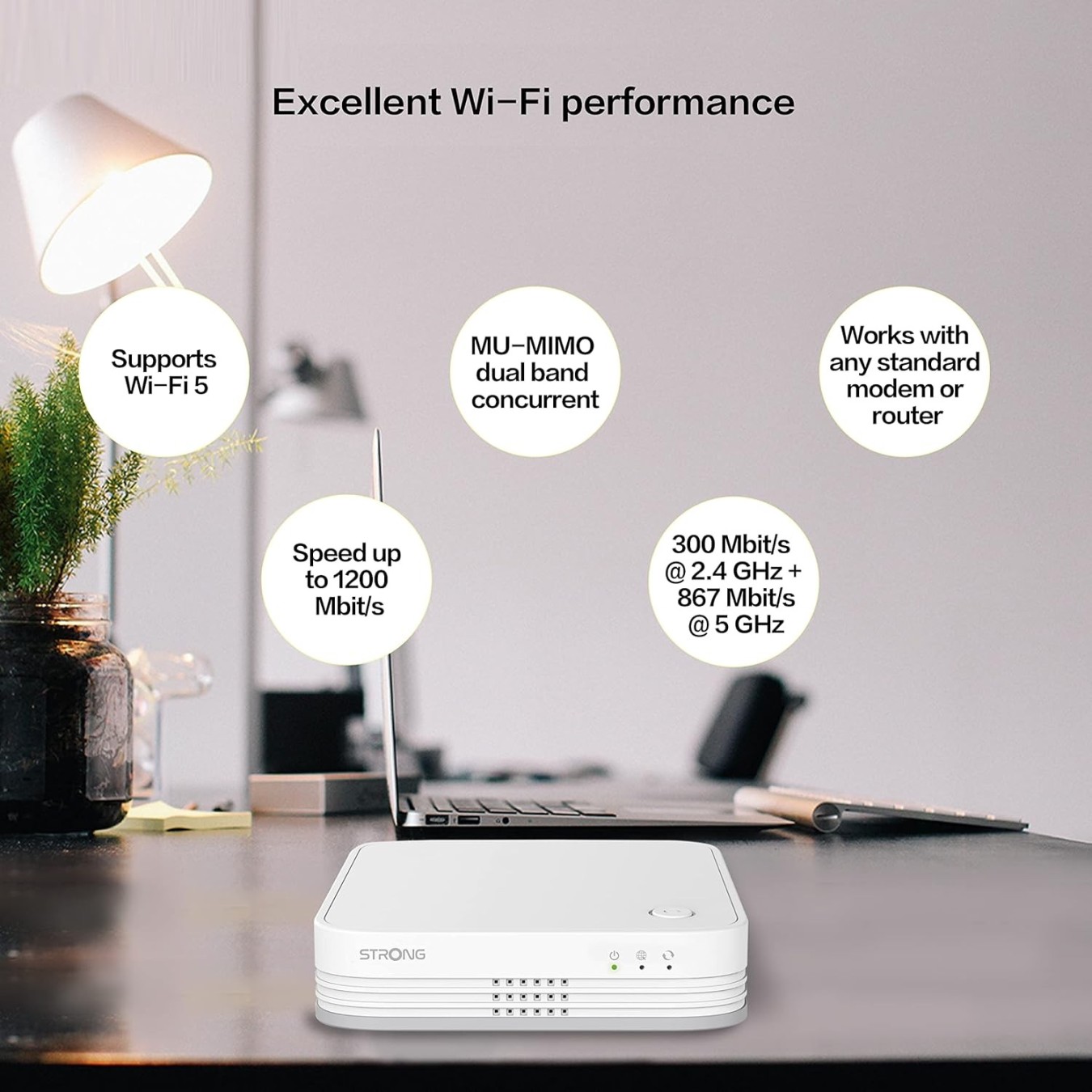 Strong Atria Mesh 1200 AC1200 Wi-Fi 5 3-Pack – 1200 Mbps, 450 m² | Armenius Store