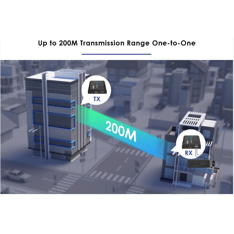 Buy LenKeng KVM HDMI Extender over IP 1080P 120m - LKV373KVM-5.0 - HDMI Extender... in Cyprus, Nicosia, Limassol, Larnaka, Pafos