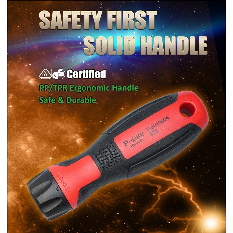 Buy Proskit Screwdriver Insulated VDE Set of 13 pcs - SD-V861 - Proskit Screwdri... in Cyprus, Nicosia, Limassol, Larnaka, Pafos