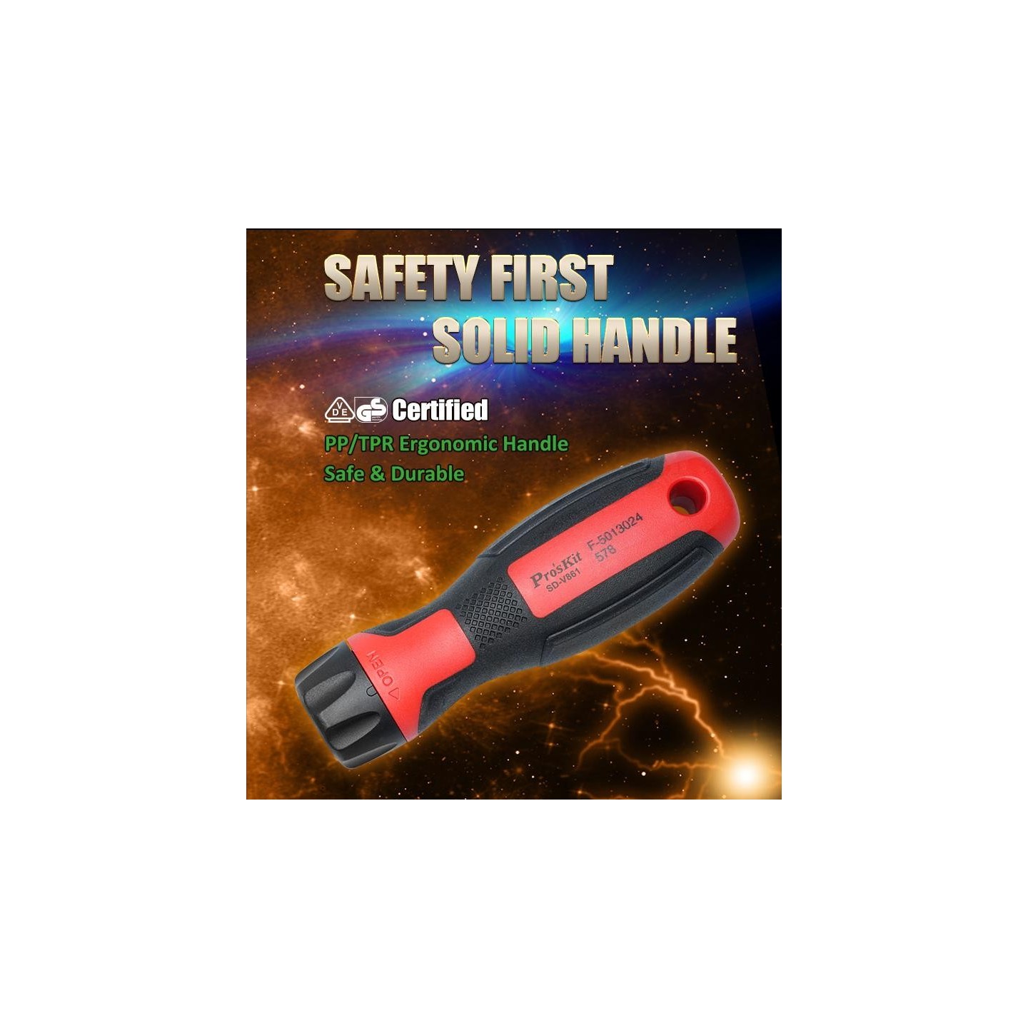 Proskit Screwdriver Insulated VDE Set of 13 pcs - SD-V861 - Proskit Screwdriver Insulated VDE Set of 13 pcs