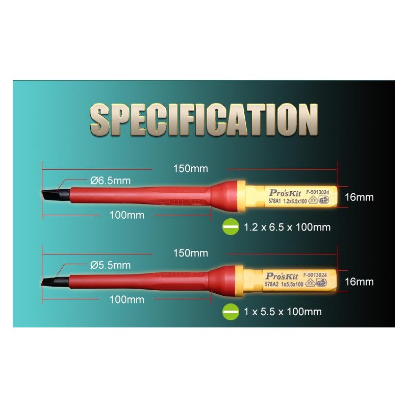 Buy Proskit Screwdriver Insulated VDE Set of 13 pcs - SD-V861 - Proskit Screwdri... in Cyprus, Nicosia, Limassol, Larnaka, Pafos