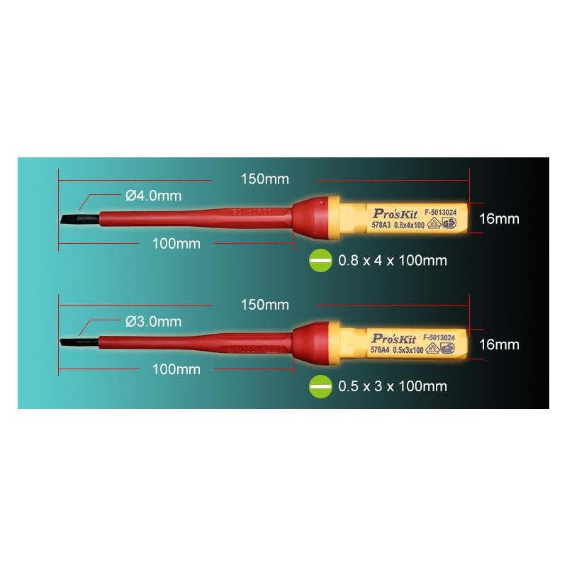 Buy Proskit Screwdriver Insulated VDE Set of 13 pcs - SD-V861 - Proskit Screwdri... in Cyprus, Nicosia, Limassol, Larnaka, Pafos