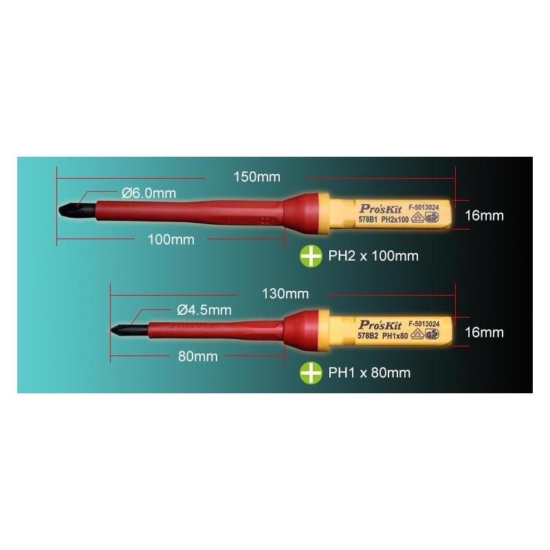 Buy Proskit Screwdriver Insulated VDE Set of 13 pcs - SD-V861 - Proskit Screwdri... in Cyprus, Nicosia, Limassol, Larnaka, Pafos
