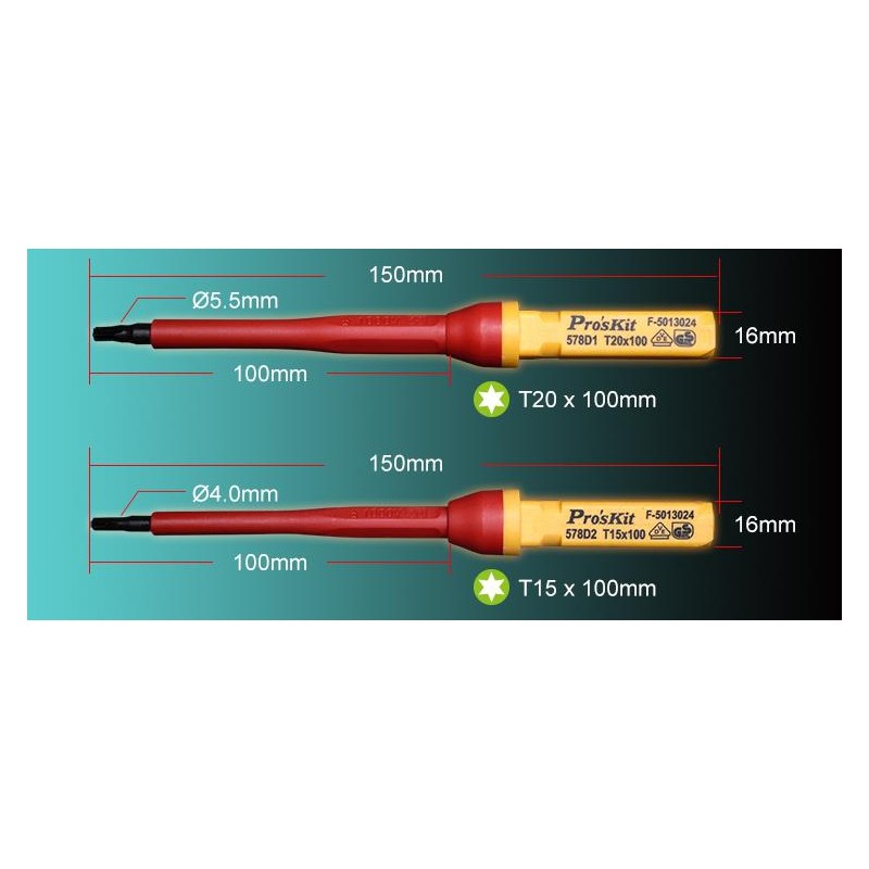 Buy Proskit Screwdriver Insulated VDE Set of 13 pcs - SD-V861 - Proskit Screwdri... in Cyprus, Nicosia, Limassol, Larnaka, Pafos
