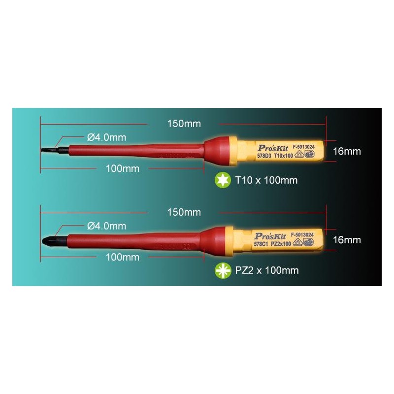 Buy Proskit Screwdriver Insulated VDE Set of 13 pcs - SD-V861 - Proskit Screwdri... in Cyprus, Nicosia, Limassol, Larnaka, Pafos