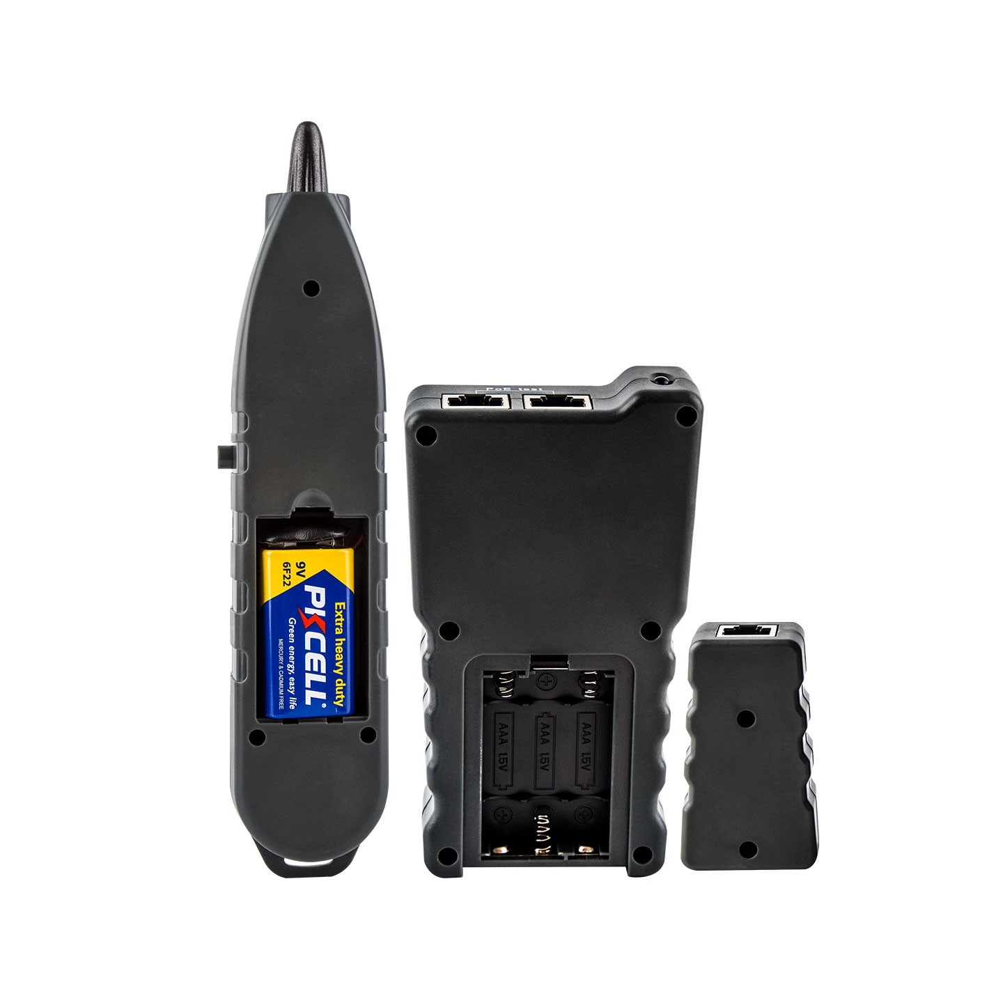 Noyafa Network Tester with LCD, Toner, Continuity, Cable Length, PoE, Port Blink - NF-8209 - Voltage Detection