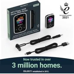 Buy Majority Portable MP3 Player - 16GB BT+Earphones in Cyprus, Nicosia, Limassol, Larnaka, Pafos