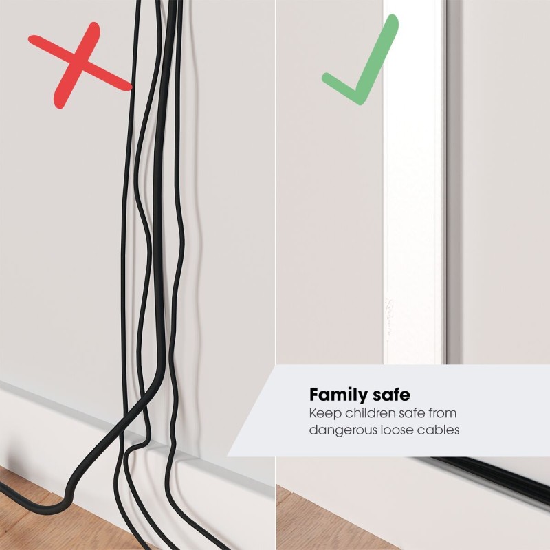 Buy Vogels Replacement Panel - TVA6000 - 4 Cables Cover 80cm White in Cyprus, Nicosia, Limassol, Larnaka, Pafos