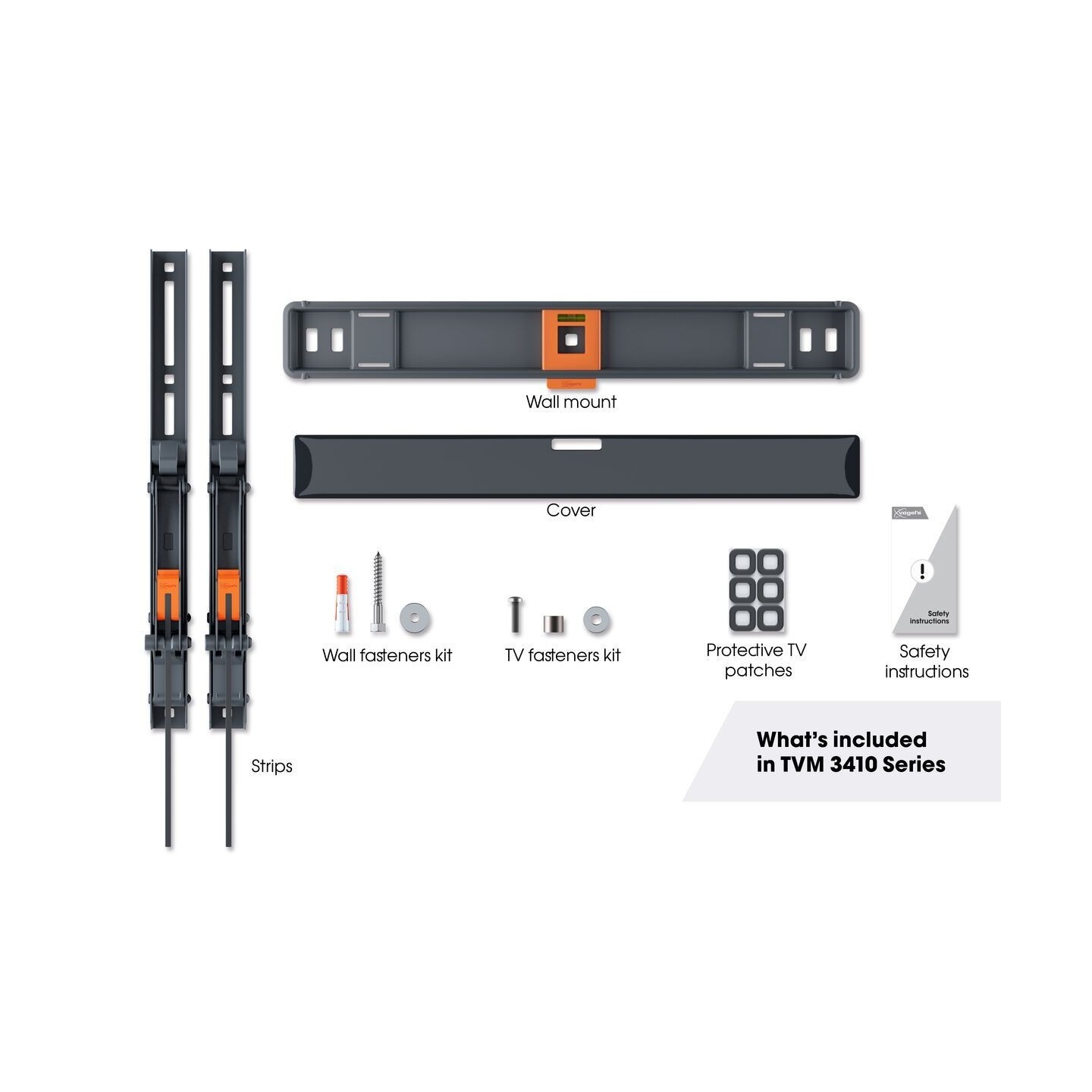 Vogels Tilt TV Wall Mount - TVM3413 - 32-65'' Black — Buy in Cyprus with Fast Delivery