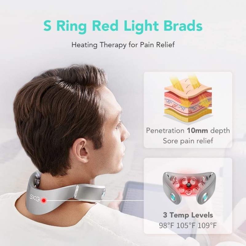 Buy SKG Neck Massager - G7 Pro - Pulse-Heat-APP-Multiple Heads in Cyprus, Nicosia, Limassol, Larnaka, Pafos