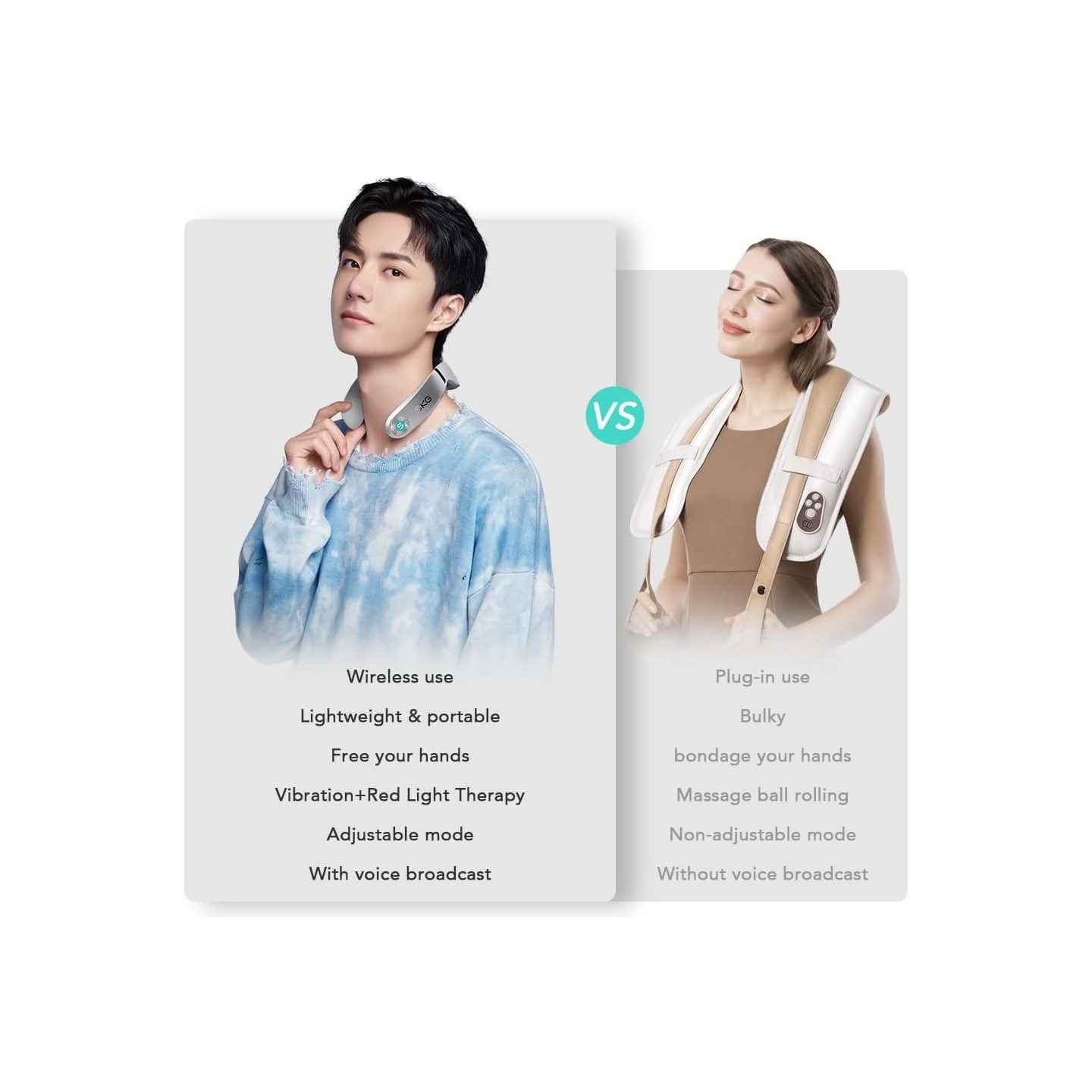 SKG Neck Massager - G7 Pro - Pulse-Heat-APP-Multiple Heads — Buy in Cyprus with Fast Delivery