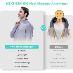 Buy SKG Neck Massager - G7 Pro - Pulse-Heat-APP-Multiple Heads in Cyprus, Nicosia, Limassol, Larnaka, Pafos