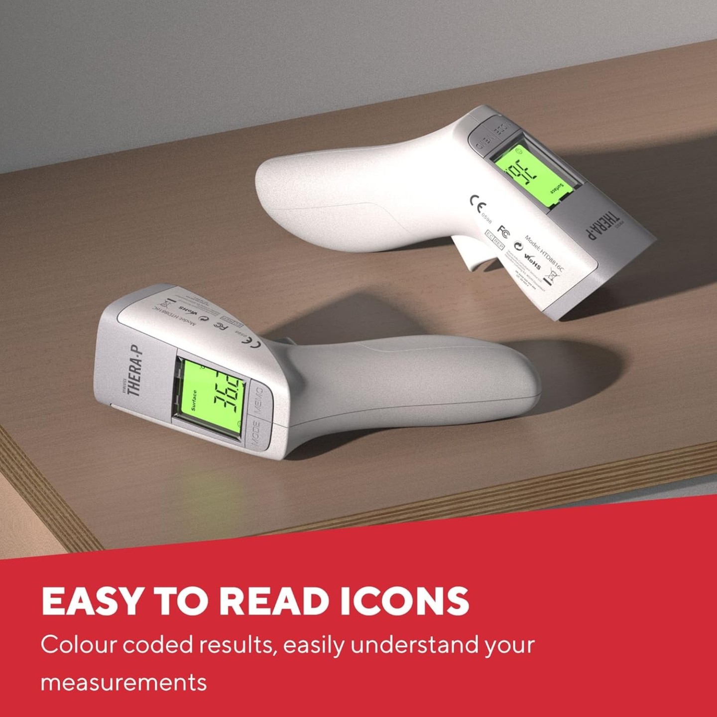 HoMedics Diagnostics Thermometer No Touch THERA-P - TE-450 - No Touch — Buy in Cyprus with Fast Delivery