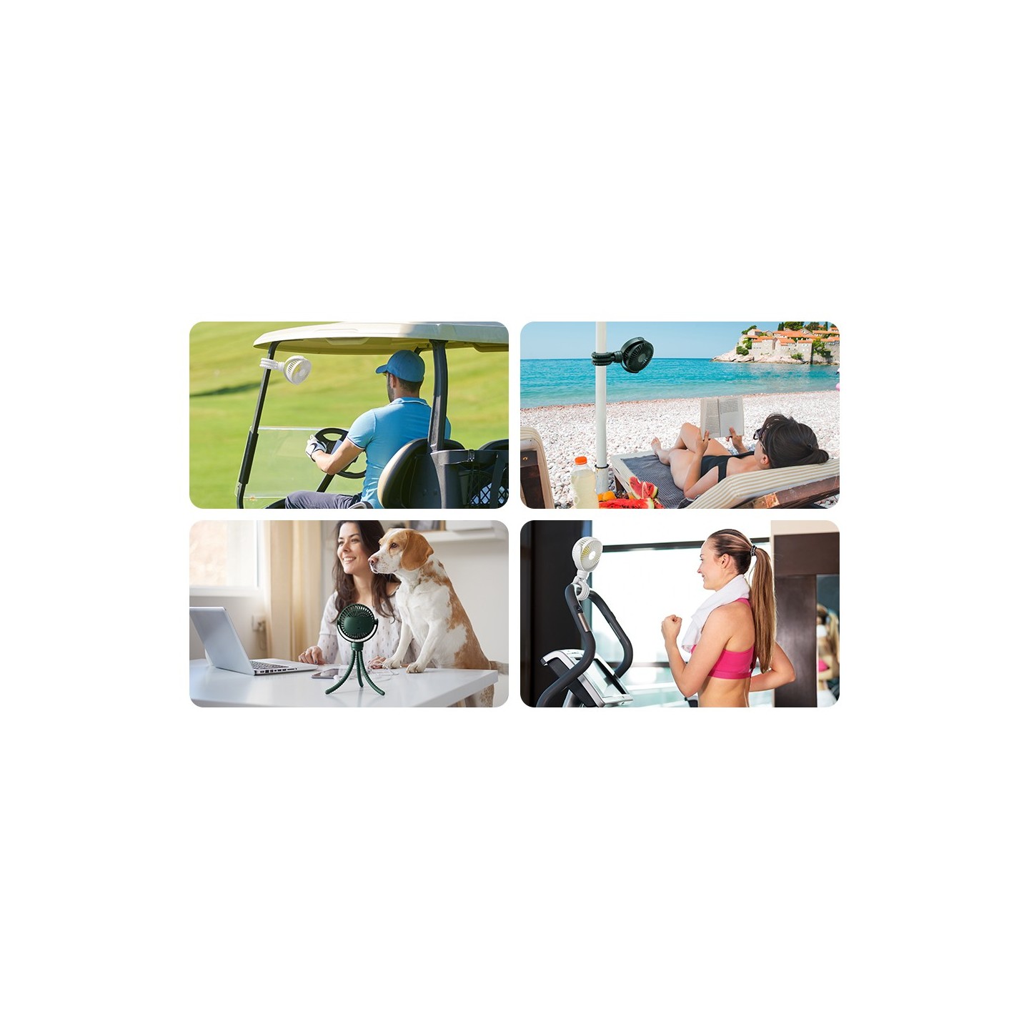 Jisulife Octopus Fan - LIFE1 - Baby White — Buy in Cyprus with Fast Delivery