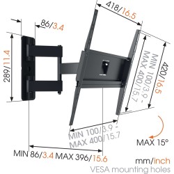 Buy Vogels TV Wall Mount - MA3040 - TURN 32-65'' 2 arms Black in Cyprus, Nicosia, Limassol, Larnaka, Pafos