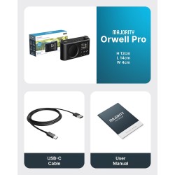 Buy Majority Radio ORWELL Pro Portable with Display - Bluetooth-USB-FM Radio in Cyprus, Nicosia, Limassol, Larnaka, Pafos