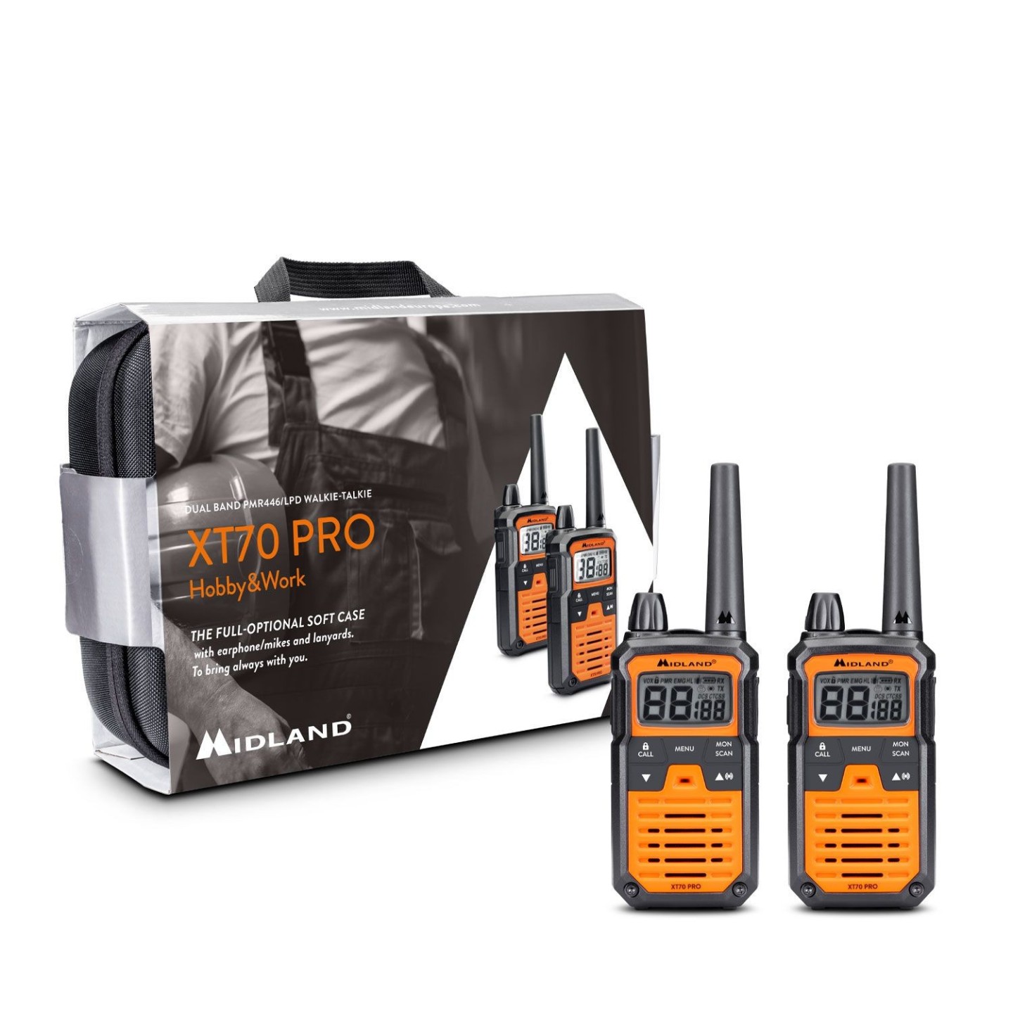 Midland Radio Walkie Talkies - XT70 Pro - Hobby & Work — Buy in Cyprus with Fast Delivery
