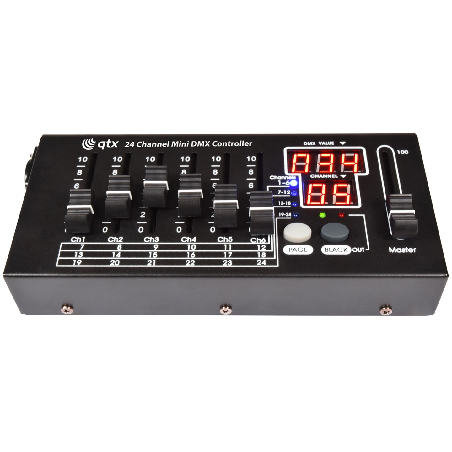 QTX DMX Controller - MDMX-24 - 24 Channel Mini DMX Controller 154.100UK — Buy in Cyprus with Fast Delivery