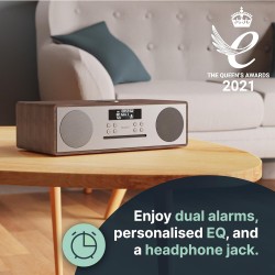 Buy Majority OAKINGTON Mini HiFi System - 120W CD-BT-USB-FM Walnut in Cyprus, Nicosia, Limassol, Larnaka, Pafos