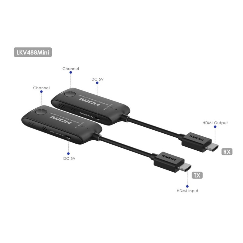 Buy Lenkeng HDMI Wireless Extender - LKV488-V2.0 - HDMI Wireless Extender 4K60Hz... in Cyprus, Nicosia, Limassol, Larnaka, Pafos